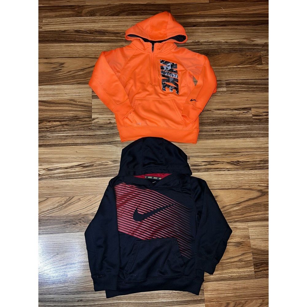 Nike Hoodie Hooded Sweatshirt Dri-fit Boys Sz 5 Lot Of 2 EUC Y2K